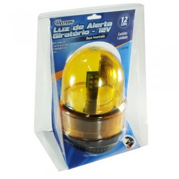 Luz De Alerta Giratorio 12 V - Western - LN-100