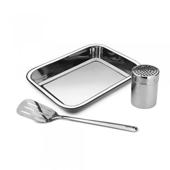 Conjunto para Lasanha 3 Peças Inox - Hercules - UM15-007