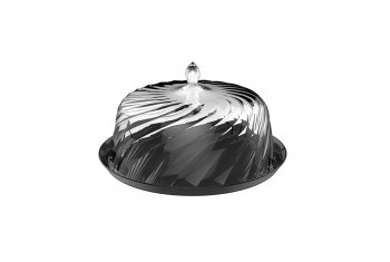 Porta Bolo 25cm Fumê - Crippa - 403081-004