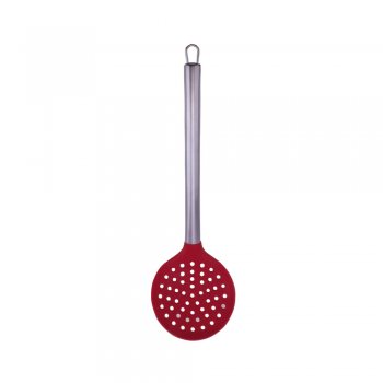Escumadeira Inox com Silicone Vermelho 35cm - Class Home - CLH773