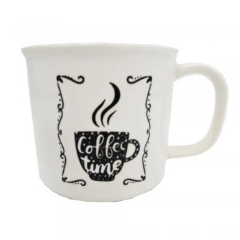 Caneca de Porcelana Master Coffee Time 250ml - RR Comercio - RR800