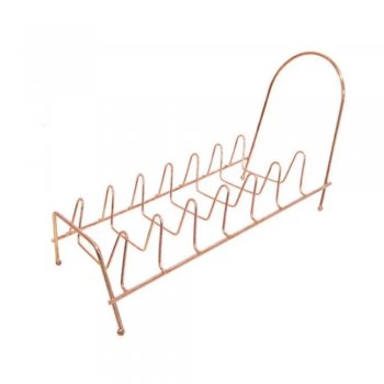Escorredor Secador de Pratos Aramado de Metal Rose Gold 27x15cm - FWB - FWB96467