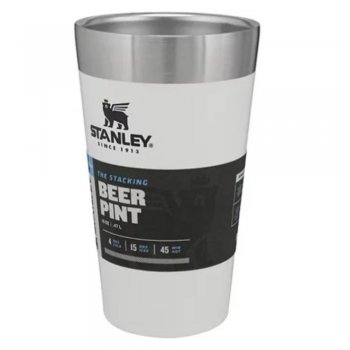 Copo Térmico de Cerveja sem tampa Inox Branco - Stanley - PMI8030