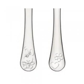 Tramontina 66973015 Jogo de Talheres Infantil Aço Inox com 2 Peças, Prata