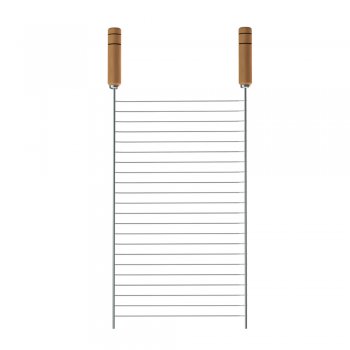 Grelha Niquelada Churrasco N°3 67x31x3cm - Stolf - STF541