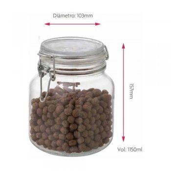 Pote Vidro Hermético M - Ruvolo - 80744