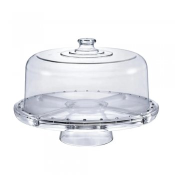 Porta Bolo Tampa Acrílica 5 em 1 - Ruvolo - 80605