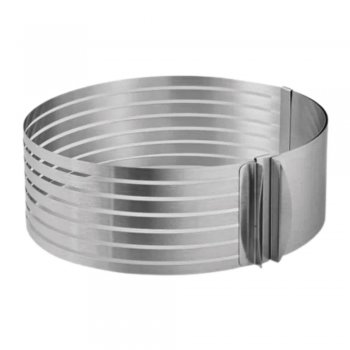 Fatiador de Bolo Redondo Aço Inox Corte Ajustável Bakery - UC250