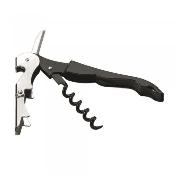 Saca Rolhas e Abridor Duplo Estágio em Inox - Hercules - UB55