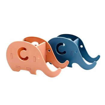 Organizador, porta treco/joias e suporte para celular de plástico elefante colorido - SAZ COMERCIO - PJ014