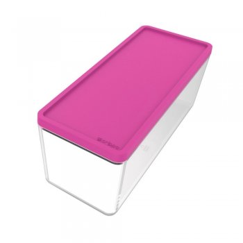 Pote Marmita 750ml Polipropileno com tampa rosa - Crippa - 403087-009