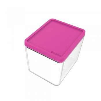 Pote Marmita 350ml Polipropileno com tampa rosa - Crippa - 403088-009