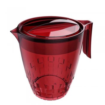 Jarra Multiuso 3L - Poliestireno - Vermelha Transparente - Crippa - 403028-006