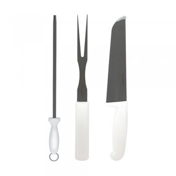 Conjunto Churrasco Facile Inox 3 peças - Hauskraft - FCH-J302