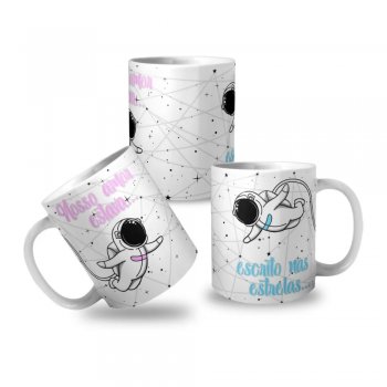 Caneca de Ceramica Muddy Love Space 320ml - WX6169 - Wellmix