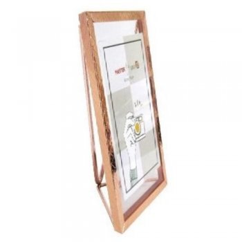 Porta Retrato 10x15 com moldura de metal vertical etnico rose - Rio Master - LMT9067