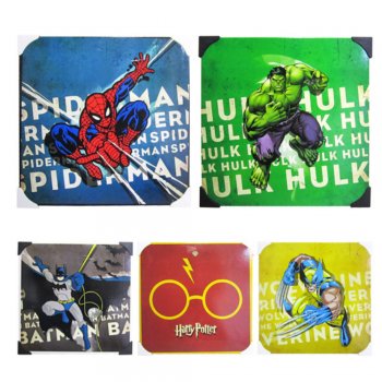 Quadro Decorativo 20X20Cm Placa De Metal Adesivado Herois - Nova Alianca - 1079