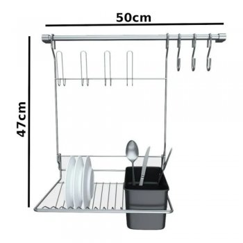 Organizador de Cozinha Suspensa 6 peças Bella Cucina Kit 4 - Stolf - STF1432