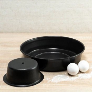 Forma Pudim Antiaderente Aluminio 26cm Preto