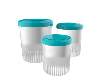 Pote Com Rosca Azul Turquesa - Crippa - 403027-011